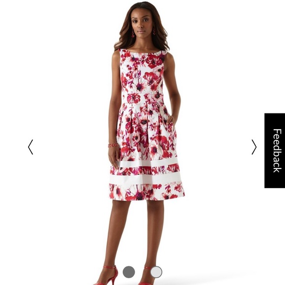 White House Black Market Dresses & Skirts - White House Black Market Pink Floral Dress